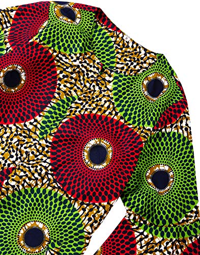 Image of SHENBOLEN Women African Print Jacket Dashiki Traditional Top Dress