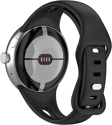 Miniatura 4 de Paquete de 6 correas diseñadas para Google Pixel Watch, de silicona, transpirable, suave, delgada, deportiva, accesorio para relojes Pixel