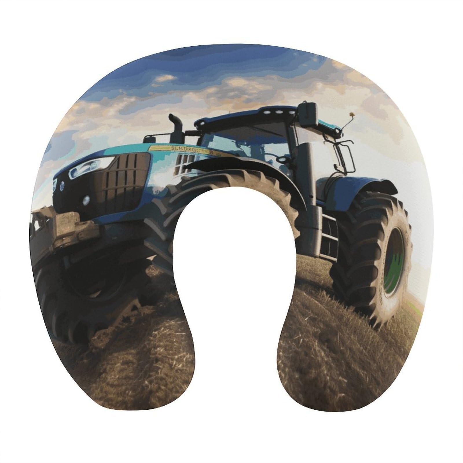 Btcowzrv Style Farm Tractor U Shaped Neck Pillow Travel Pillows