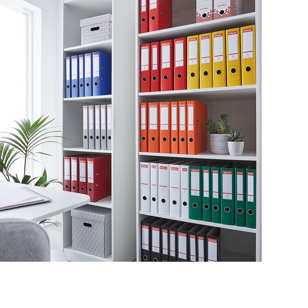 Esselte DIN A4 Ordner, Gelb, 52 mm Rückenbreite, Kunststoff, 1er-Pack, 81191