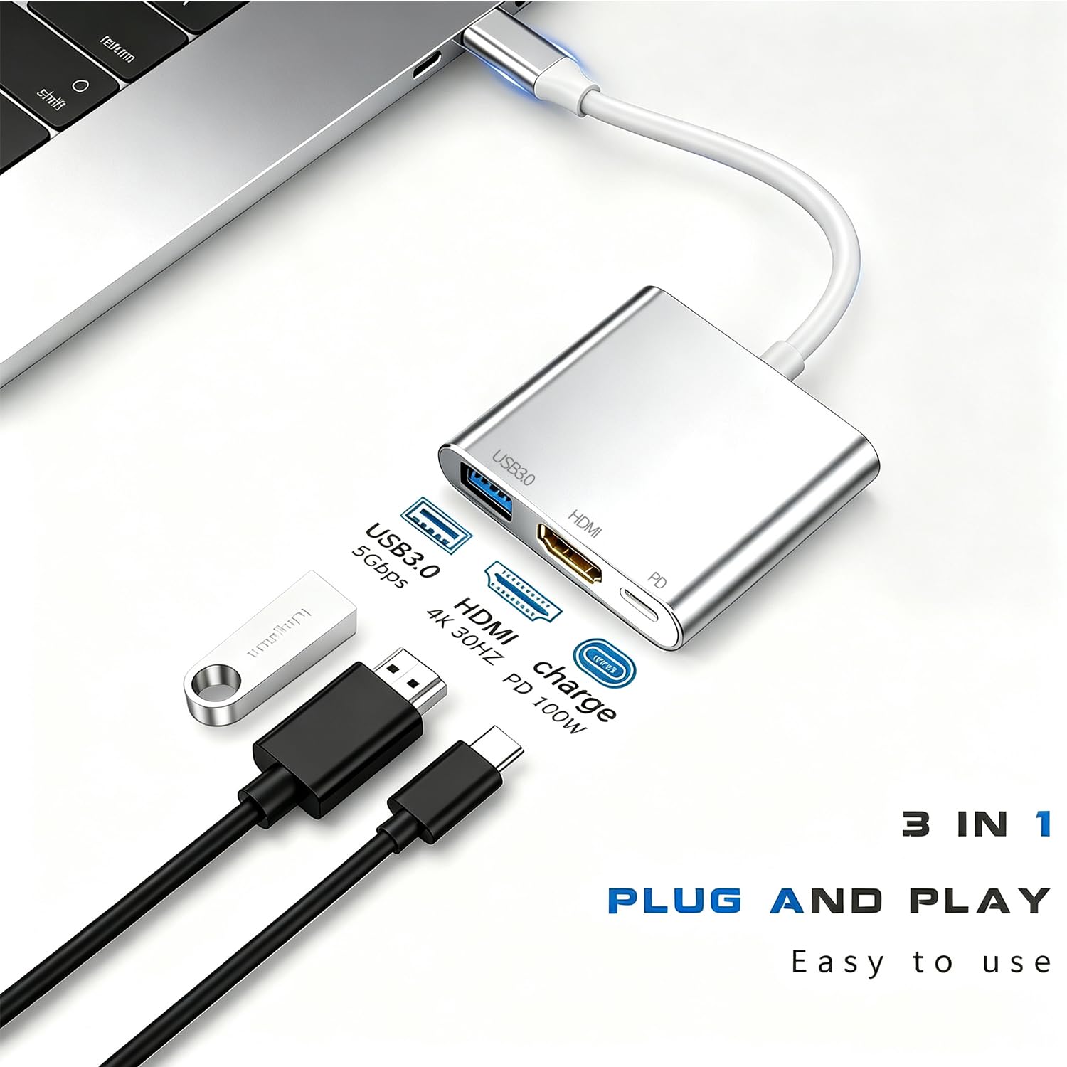 MacBook 2016 12インチ 512GB HDMI USB3 アダプター | ヤマダウェブコム