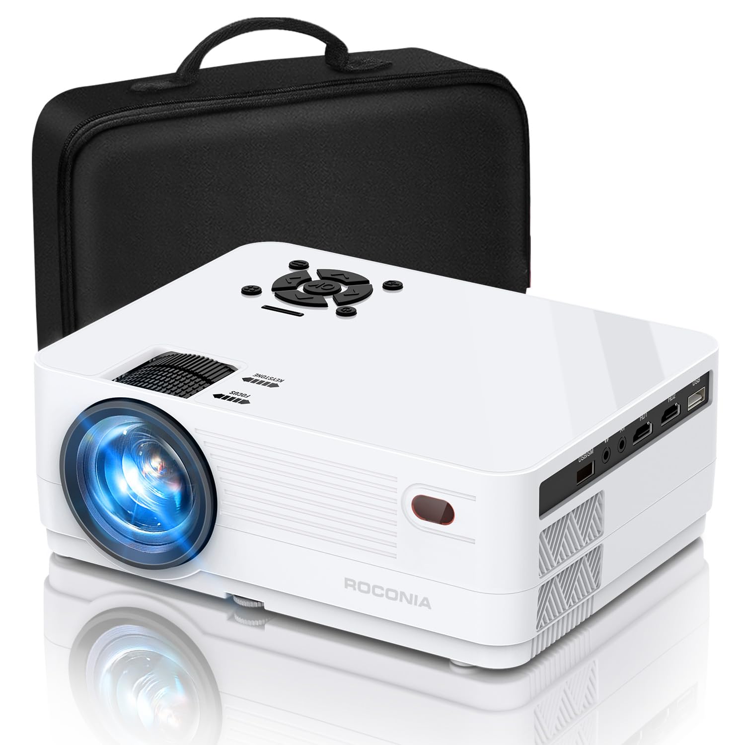Roconia 5G WiFi Bluetooth Projector