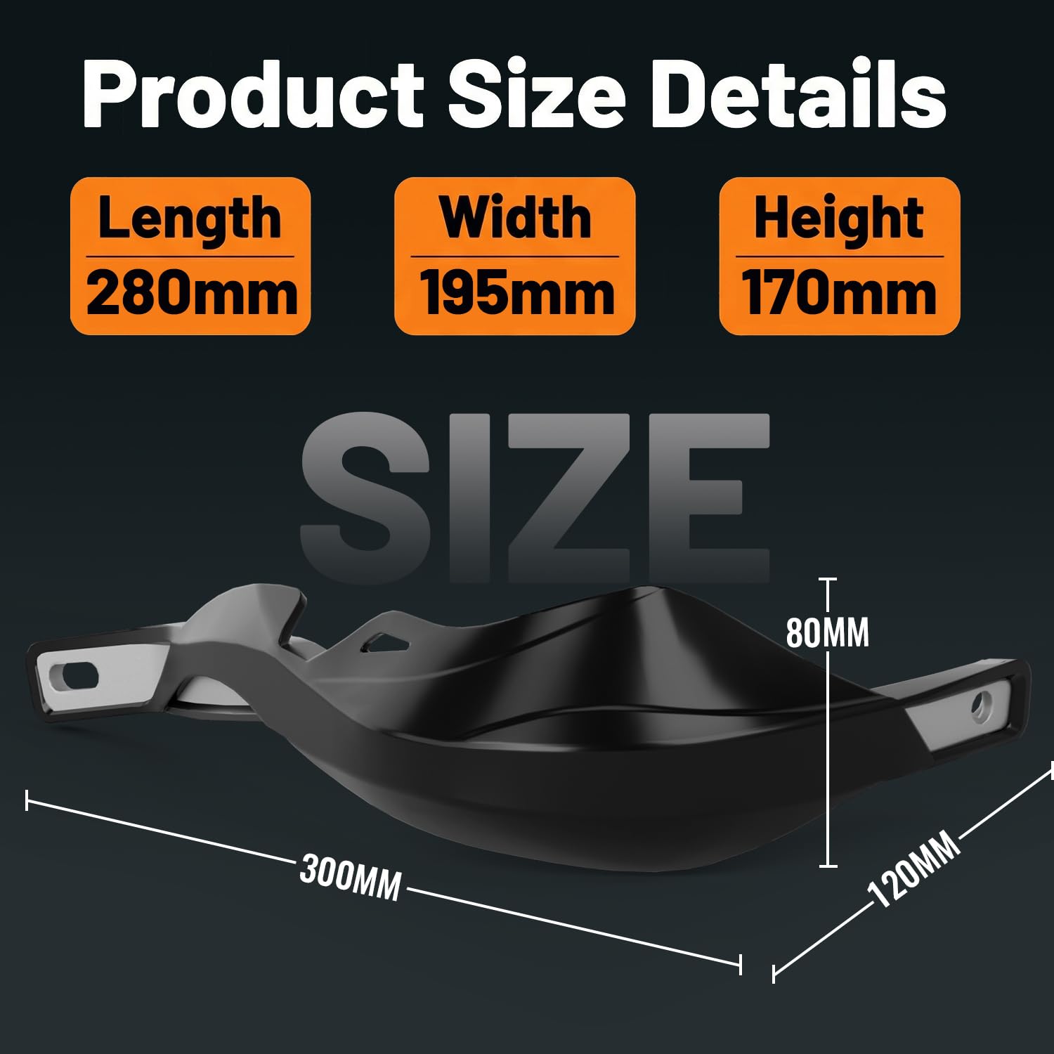 Handguards Motorrad, Handprotektoren Motorrad Handschutz Sturzschutz für 22 mm 28 mm Lenker Surron Beta 50 CRF XR YZF XC KX 125 150 250 300 Ebike Quad Pit Bike Motocross Enduro-Schwarz