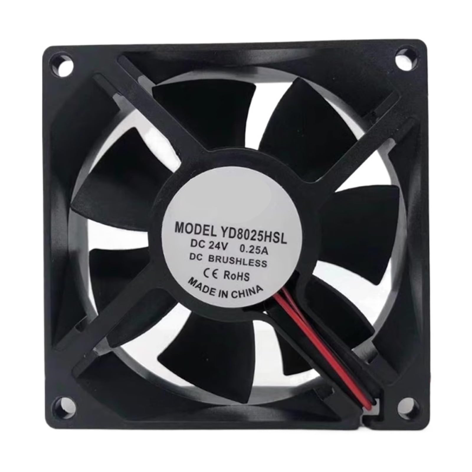 YMUGUEGH YD0825HSL 8025 DC12V 24V 0.15/0.3/0.2/25A cooling fan(YD8025HSL 24V 0.25A)