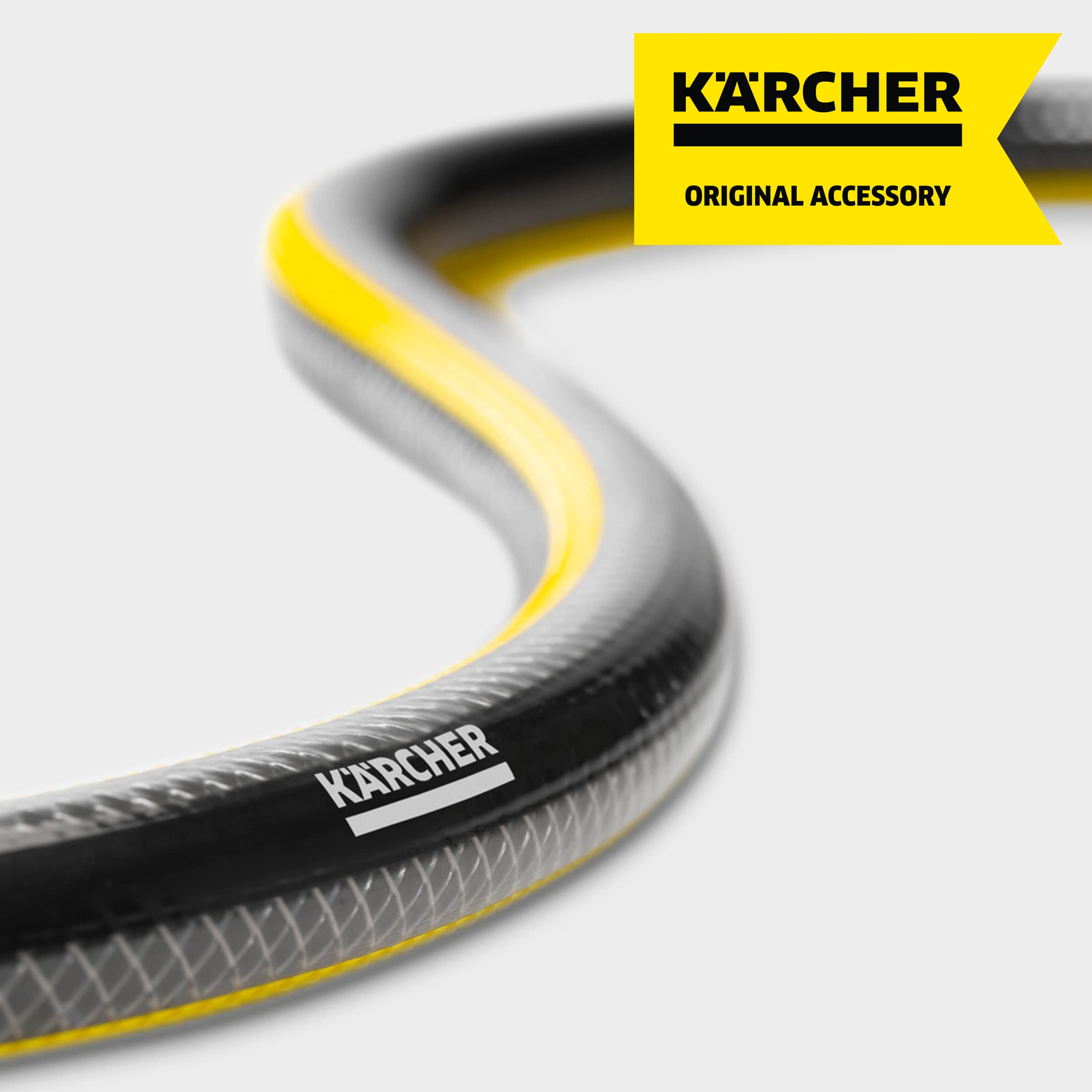 Kärcher Gartenschlauch Performance Plus 1/2" – 50m, flexibel & knickfest | Robuster 50m Premium-Schlauch mit Mehrschichtgewebe. Knickfest, wetterbeständig, algenfrei & bis zu 45 bar druckfest