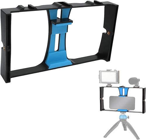 Miniatura 7 de Equipo de video para teléfonos inteligentes, tornillo de 14 de pulgada, estabilizador de teléfono celular portátil, jaula de cámara de video para