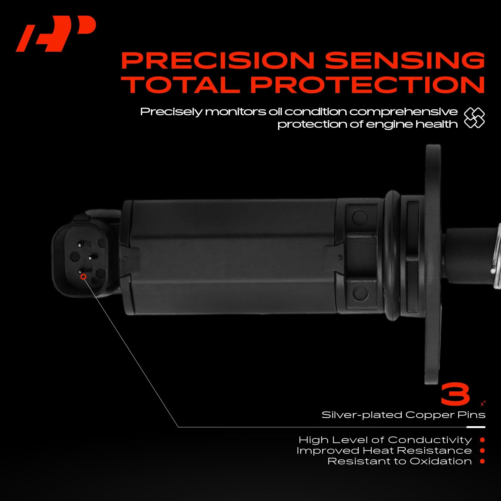 A-Premium Sensor de nivel de aceite del motor compatible con Mercedes-Benz S600 2007-2013, G500 2002-2008, G55 AMG, SL500, SL55 AMG, SL600, SL65 AMG, CL600, CL65 AMG, CLK320, CLK430 y Chrysler