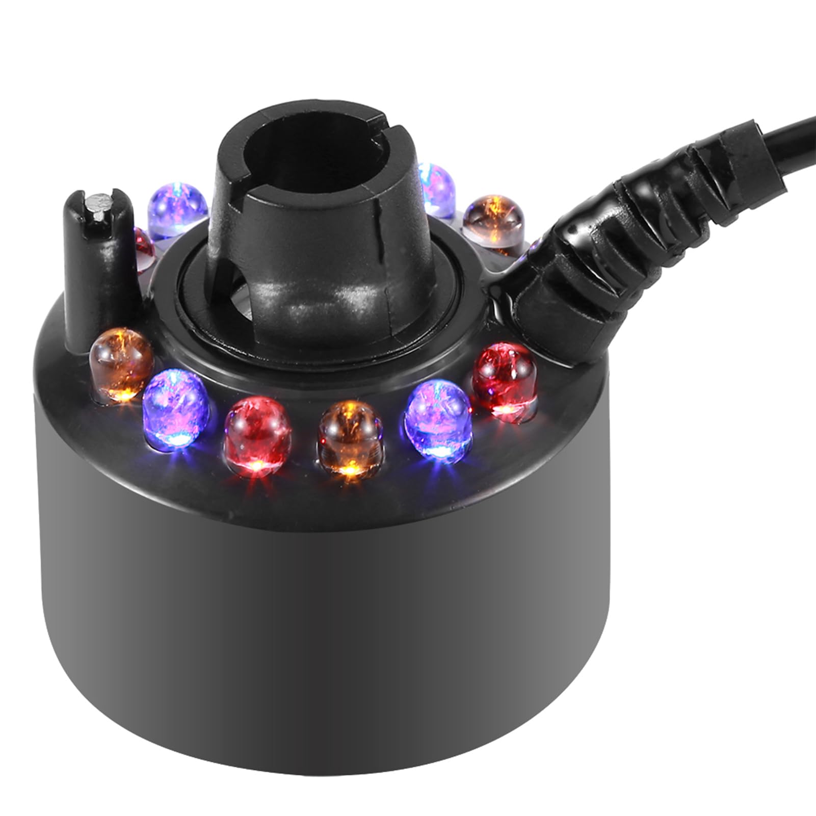 Brumisateur de Fontaine d'eau Longue Durée de Vie avec Adaptateur Secteur Brumisateur Effet de Brume époustouflant Humidificateur d'air Facile à Utiliser pour Aquarium