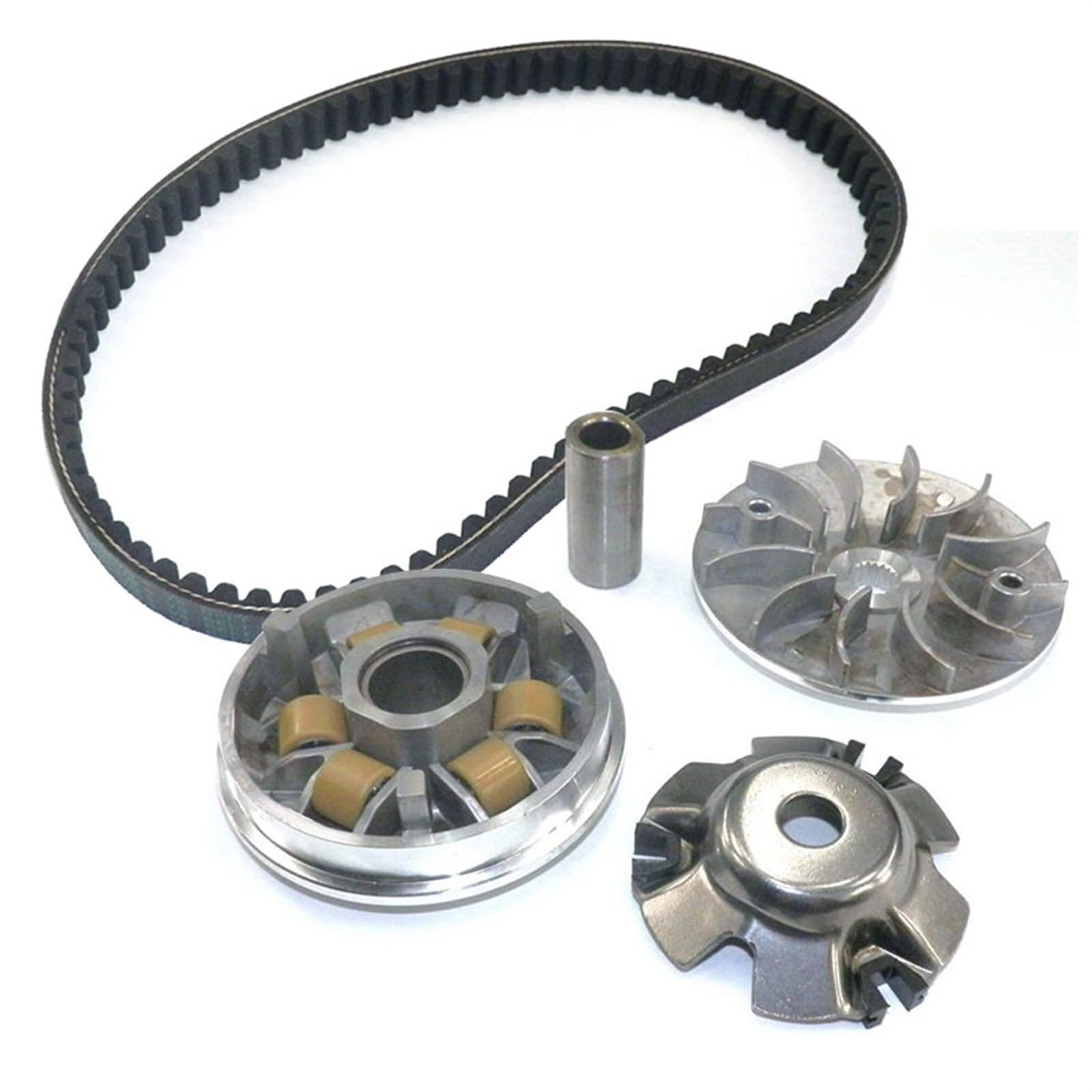 Correa Alternadora Variador Embrague Para Ventilador Motocicleta Rodillos Peso Correa Transmisión 743 20 30 Para GY6 125cc 150cc Ciclomotor ATV GO KART(835 kit)