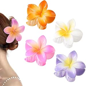 Clip Di Capelli Fiore Fiori Per Capelli Fermaglio Per Capelli A Fiore A Doppia Orchidea Per Lady Women Girls Bridal Wedding Party Hair Style Accessori 7 Pezzi - Foto 9