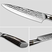 Vista 7 de GOND 8 Inch Chef Kitchen Knife High Carbon Stainless Steel Cooking Tool Slicing Knives Cutting Meat Vegetable Kitchen Knives Sharp Chefs Steak