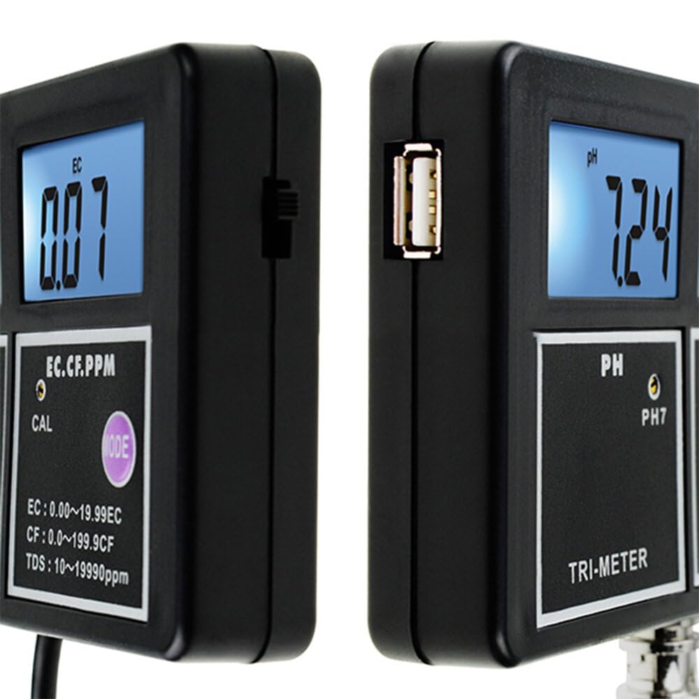 5 In 1 Waterkwaliteit Multi-parameter PH EC CF TDS (ppm) Temp Tester Meter Aquaria Hydrocultuur Zwembad Fish Tank Vijver Drinken
