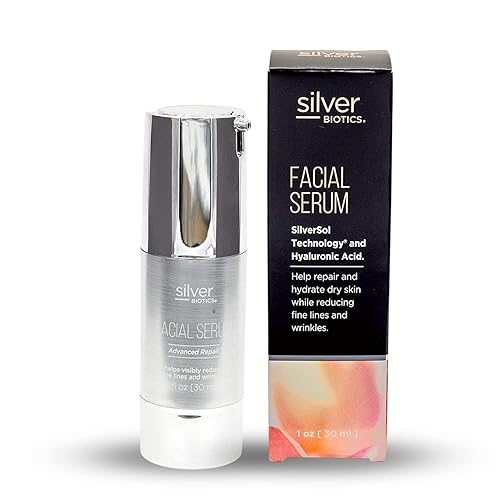 American Biotech Labs - Silver Biotics - Gel de suero facial antienvejecimiento - Cuidado de belleza facial - Con tecnologĂa Silversol de 20 ppm y American Biotech Labs - Silver Biotics - Gel de suero facial antienvejecimiento - Cuidado de belleza facial - Con tecnologĂa Silversol de 20 ppm y