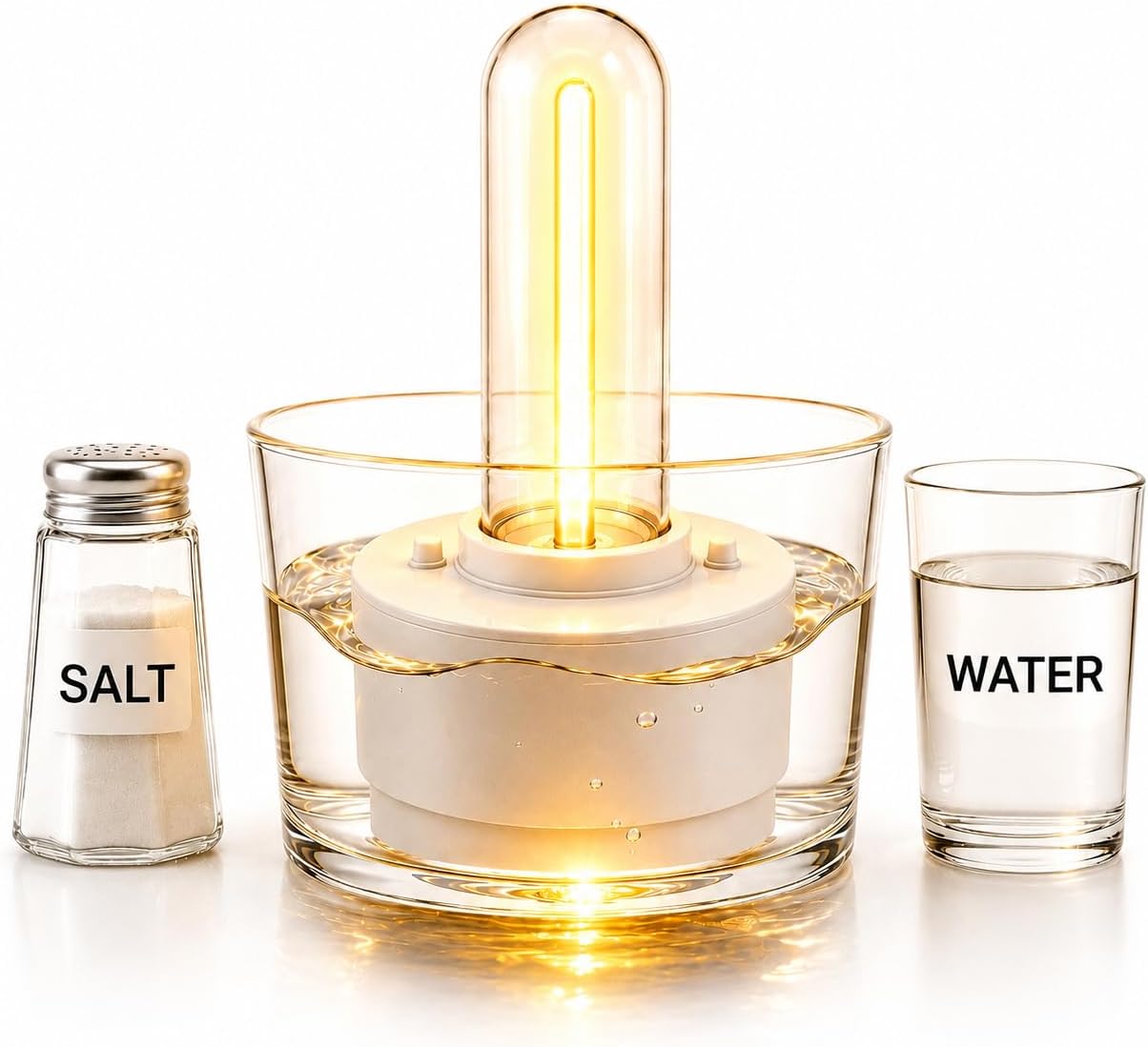 Emergency Lantern, Battery-Free Light for Power Outages, Hurricane Preparedness & Survival Kits, Water-Activated Salt Water Lamp, Up to 180 Hours Runtime, Camping & Emergency Preparedness