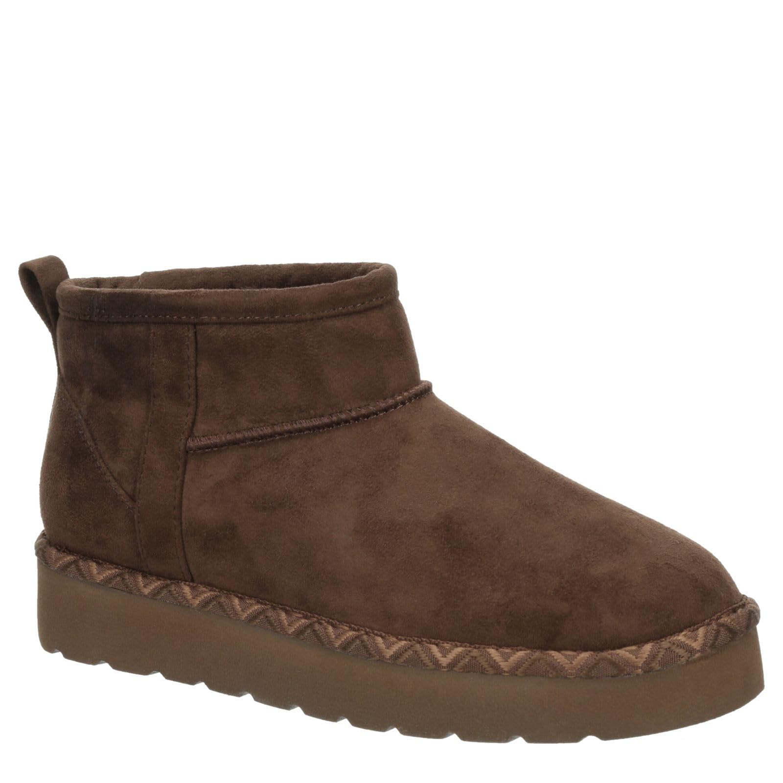 XAPPEAL Keegan - Womens Slip-On Platform Faux Fur Short Ankle Boots