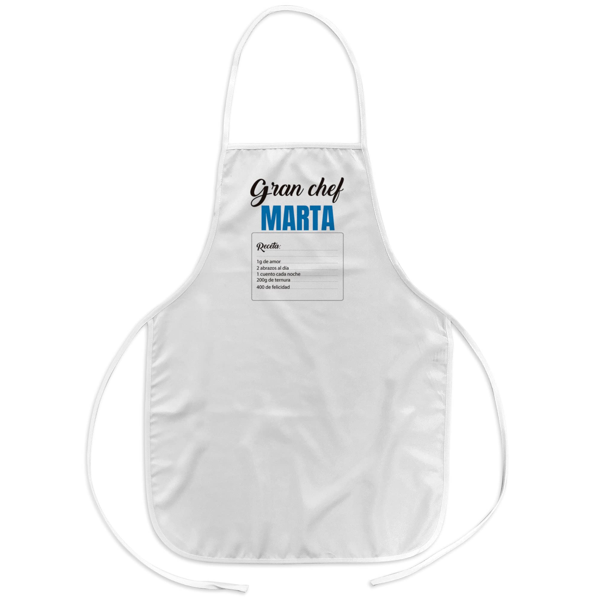 LolaPix Delantal cocina. Regalos Día de la Madre. Delantal personalizado. Regalos originales. Varios diseños. DELANTAL CHEF RECETA MAMÁ