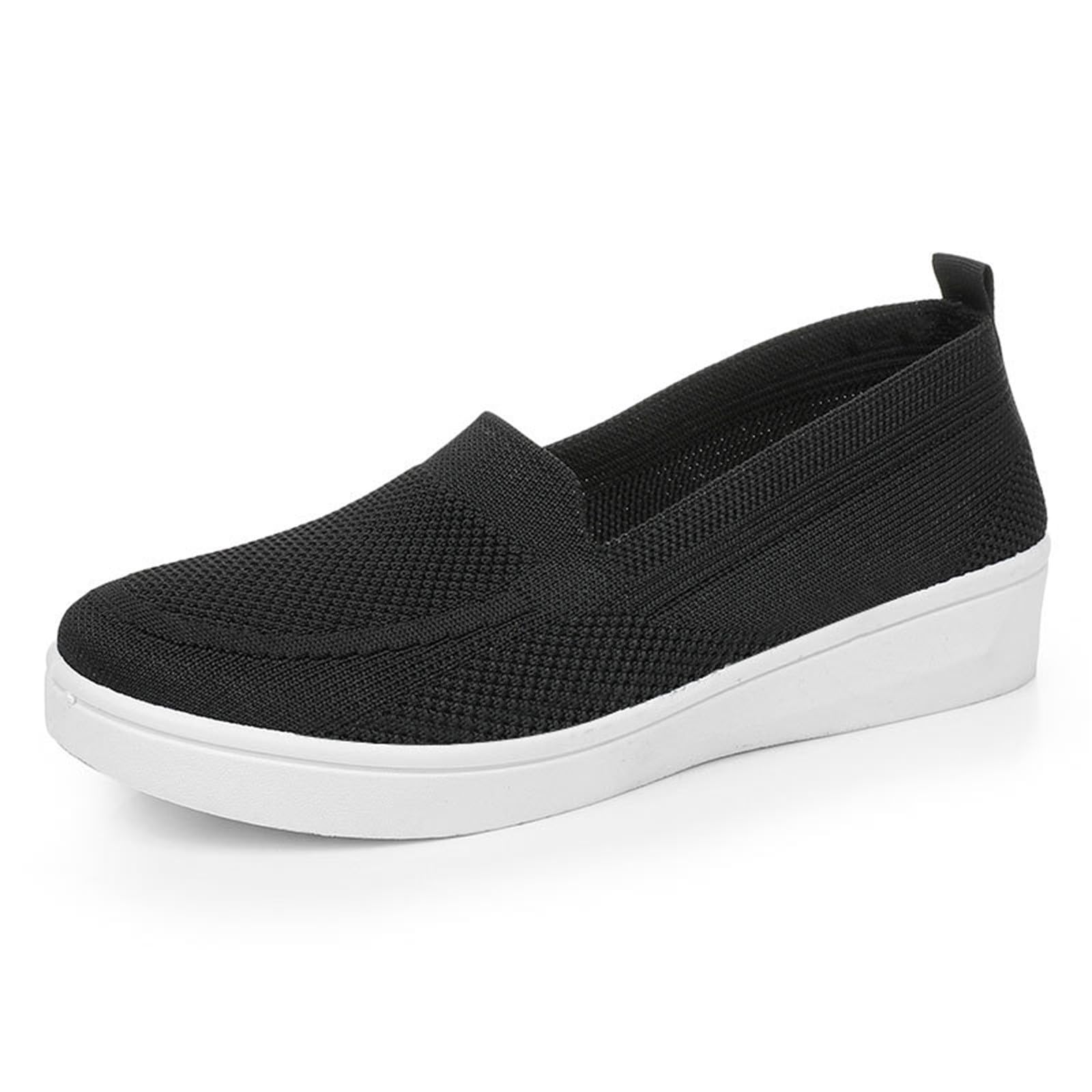 Scarpe Donna Ortopediche Leggero Senza Lacci Scarpe per Diabetici Casual con Supporto per Arco Slip on Sneakers Donna Punta Chiusa Morbida Camminare Estive Sneakers Offerta Barca in Rete Tennis Shoes