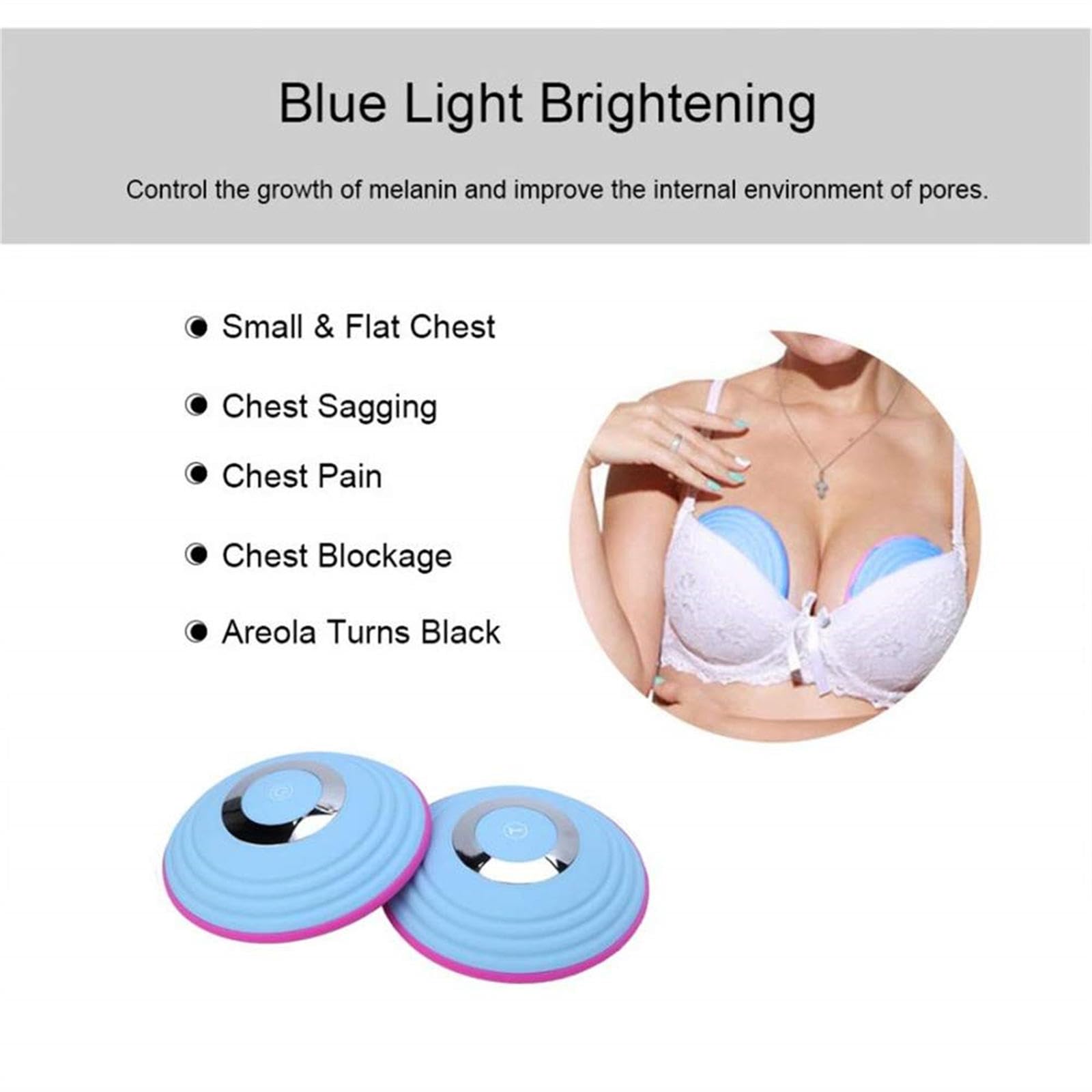 Amazon.co.jp : ワイヤレス電気乳房マッサージ胸の強化乳房マッサージ