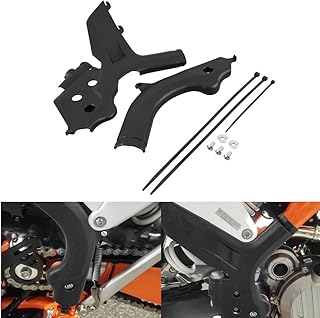 NICECNC Black Frame Guard Protector Shield Cover Compatible with KTM 125-250-350-450 SX SXF XC XCF 2019-2022 125-500 EXC EXC-F XCW XCF-W 2020 2021 2022