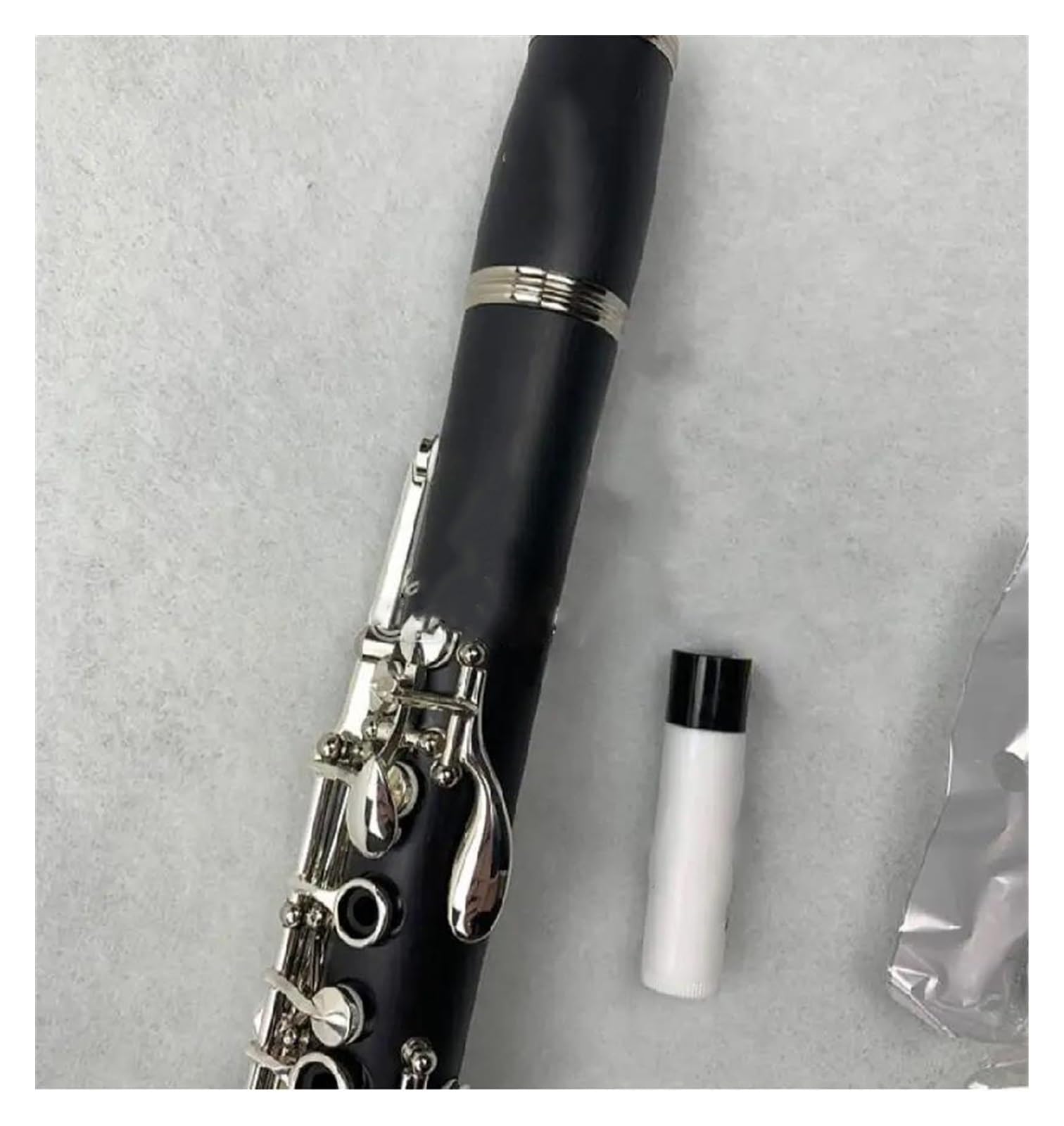 klarnet 17 klawiszy Bb klarnet bakelit B płaski instrument muzyczny z akcesoriami do futerału ustnik