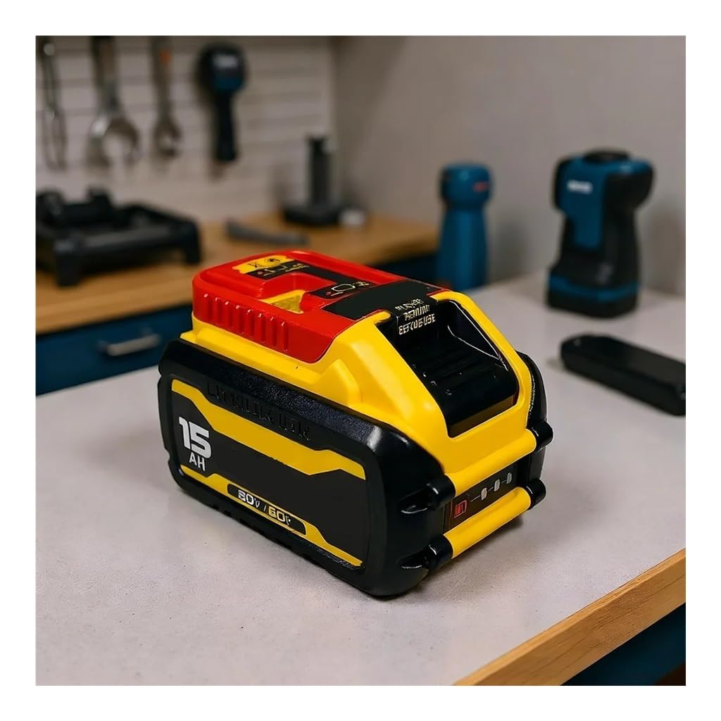 Compatibile for batteria Dewalt 20V/60V 18V/54V 15Ah agli ioni di litio 21700 celle pacco ricaricabile kit di utensili elettrici a batteria DCB615(1-Pack 15.0AH)