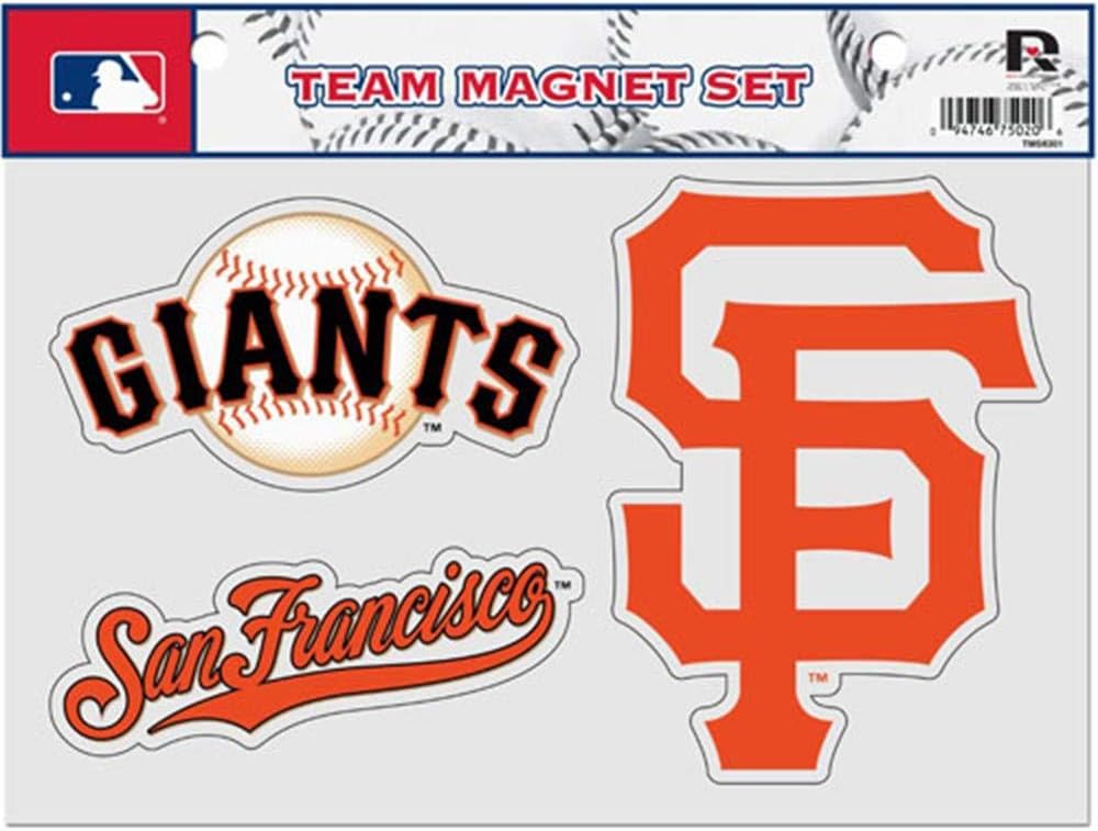 Rico MLB San Francisco Giants Team Magnet Set