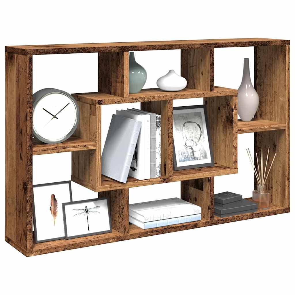 Generico Scaffale a Parete Legno Antico 85x16x52,5 cm Legno Multistrato,Marrone,9.42kg,857013