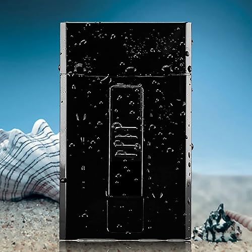 Miniatura 5 de Estuche de cigarrillos 2 en 1 con encendedor eléctrico recargable por USB, paquete de 20 cigarrillos de 3.93 pulgadas, con encendedores sin llama a