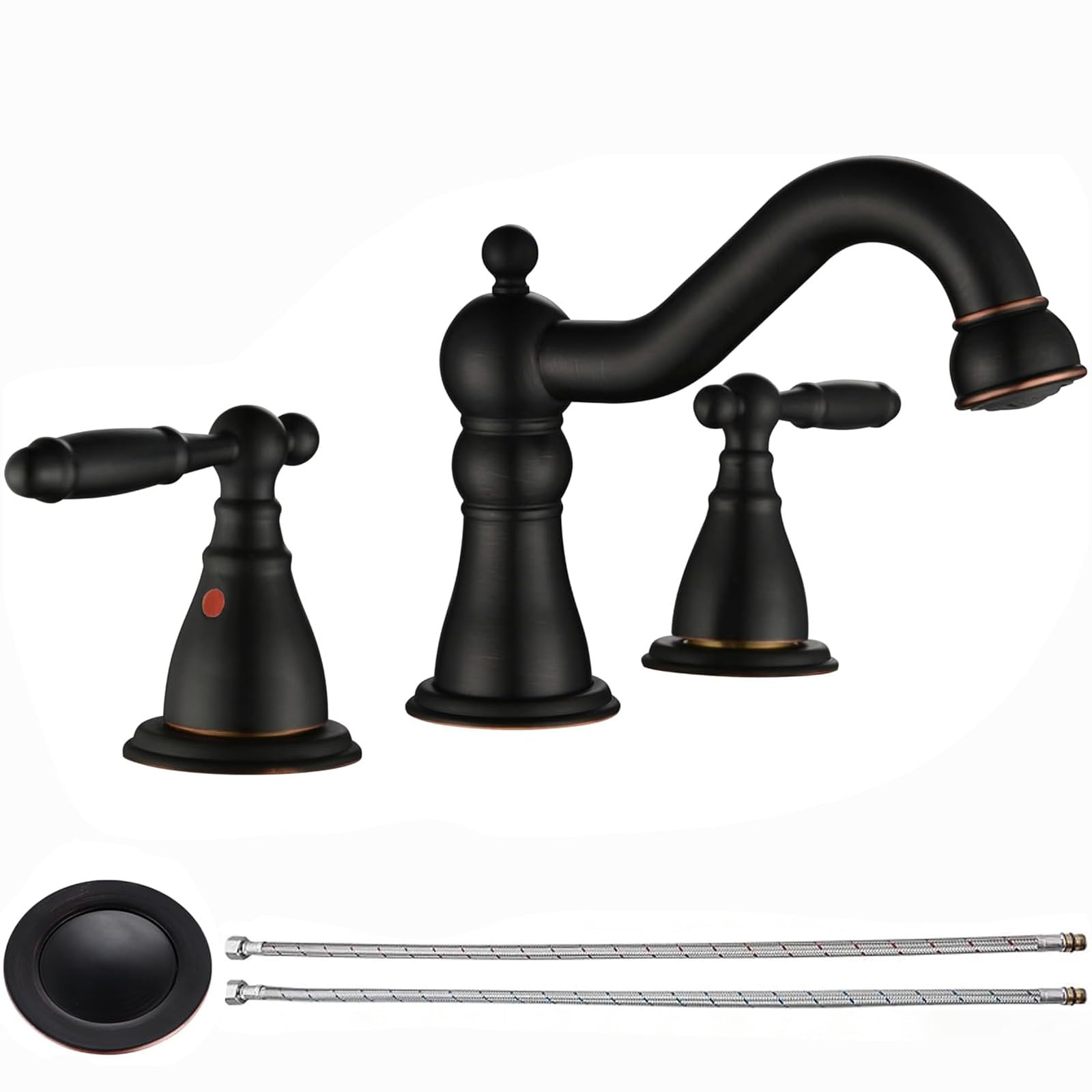 RKF Widespread Bathroom Sink Faucet in Oil Rubbed Bronze