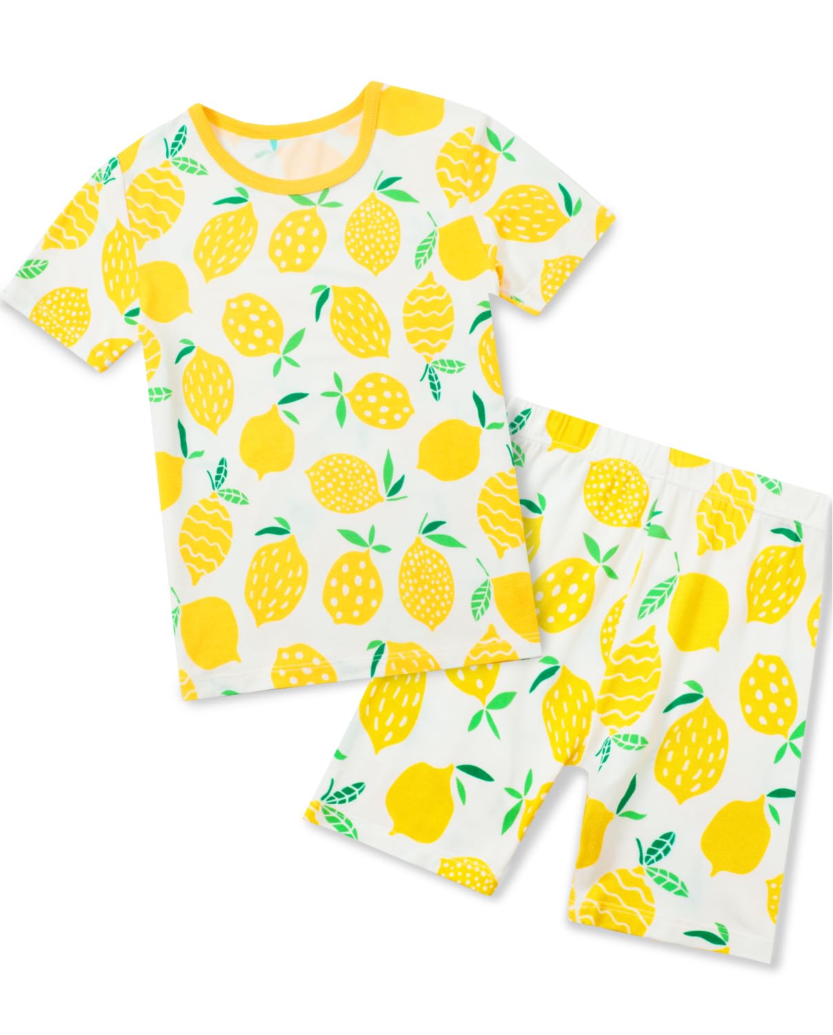 babee Reshinee Bamboo Viscose Toddler Unicorn Mermaid Girls Kids Pajamas Short Sleeve Summer Cool Snug fit Pjs 12M-8Y 2pcs