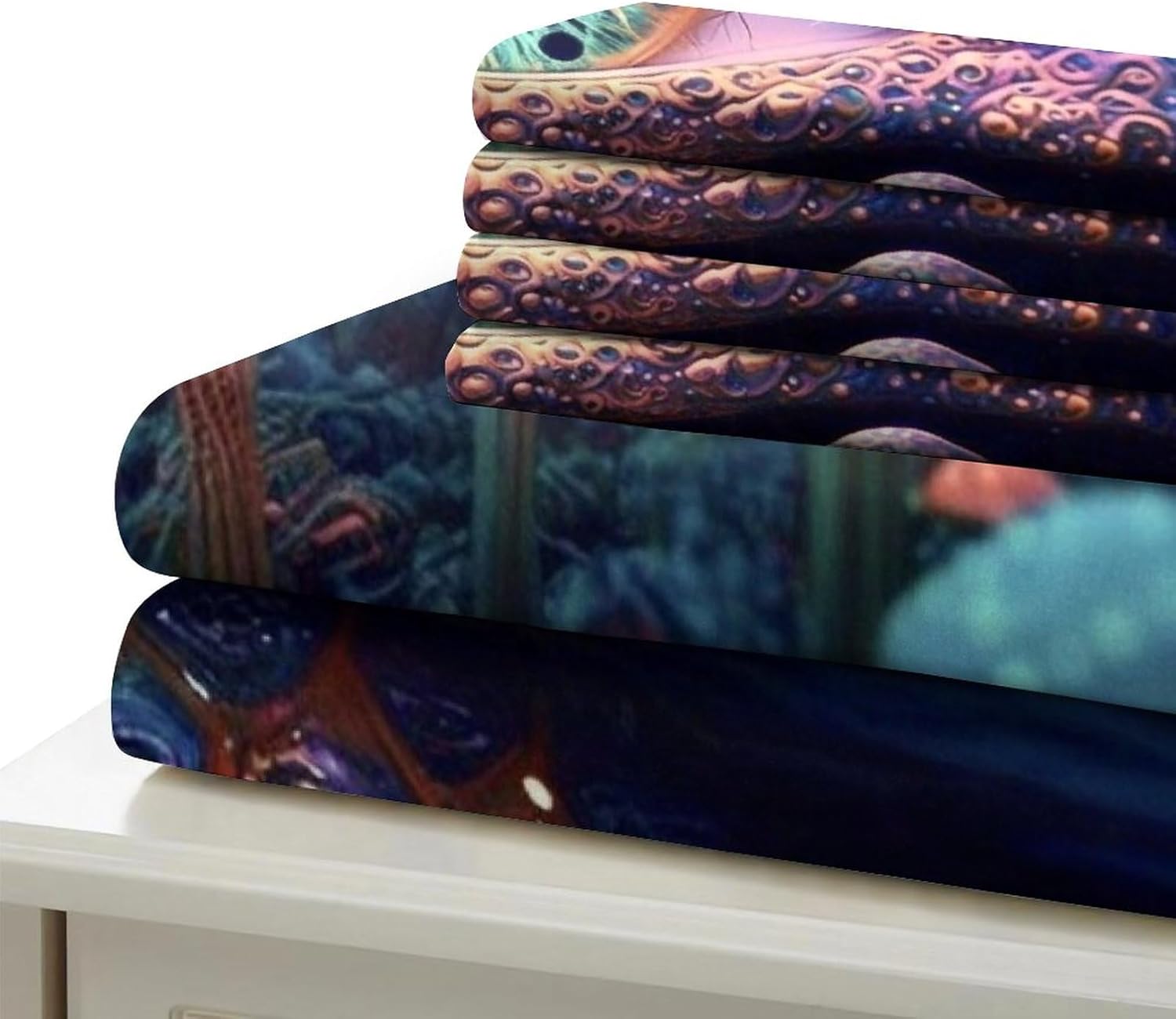 Printed Quilt Cover 3D Print Pillow Cases Bedding Set Soft Easy Care Bedding Quilt Cover Set Quilt Cover Children Room Decor 2 Pillowcases Twin（173x218cm）