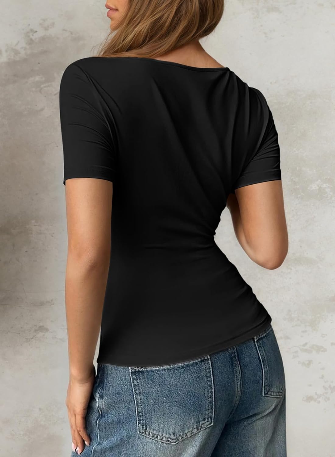 Pink Queen Cute Tops for Women Short Sleeve Slim Fitted Basic Tee Shirts Casual Summer Clothes 2026 Fashion - Image 3