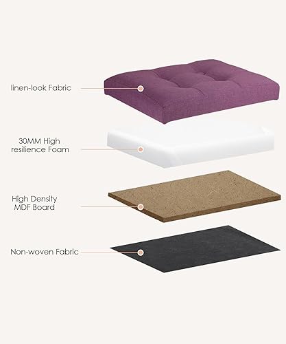 Miniatura 50 de Taburete otomano de almacenamiento otomano con reposapiés, banco plegable con almacenamiento, dormitorio de estudiantes y entrada, 16 x 12 x 12