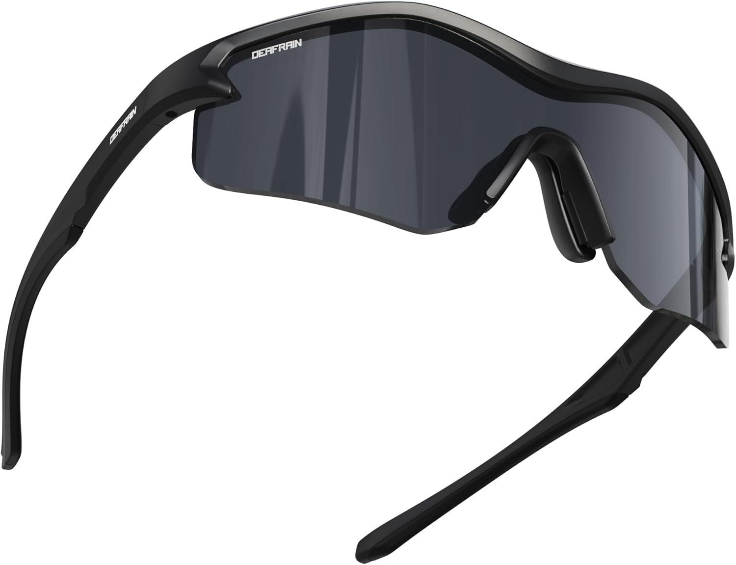 DEAFRAIN Sports Sunglasses for Men Women UV Protection Running Glasses for Baseball Cycling Fishing TR90 Unbreakable Frame