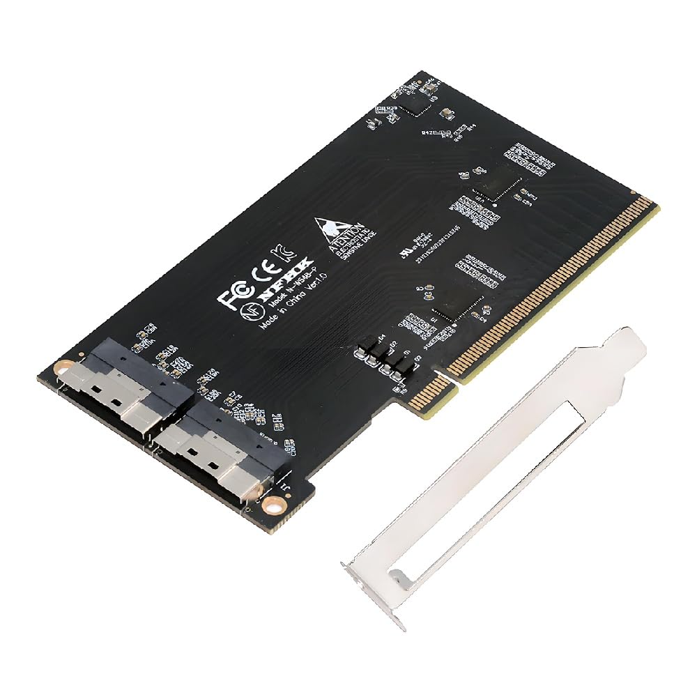 Adaptador PCIE 16X Express 5.0 Dual SFF-8654 para evitar fallos de Raid VROC 8