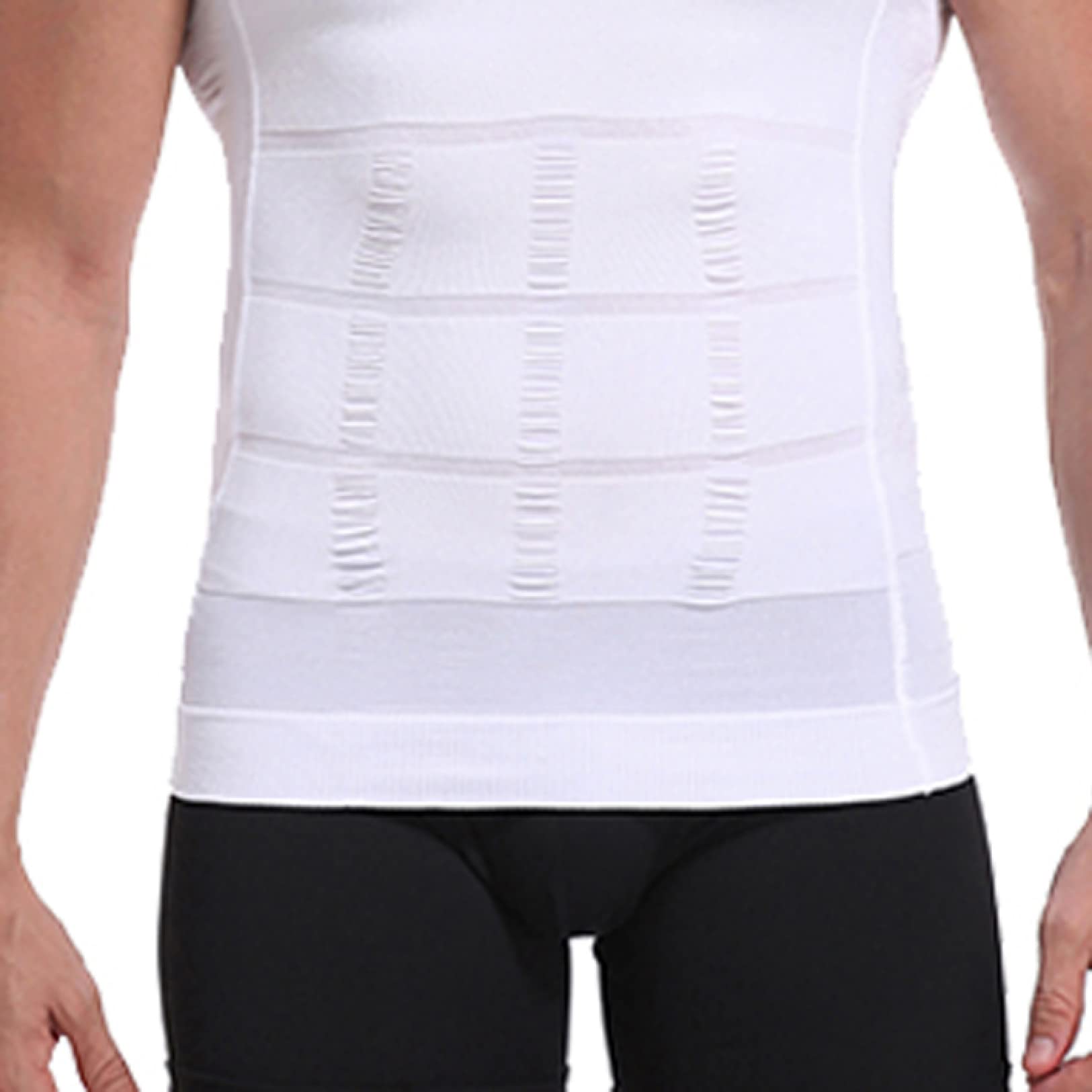 Gilet Sportivo Modellante per Uomo Top a Compressione Snellente - Canottiere Senza Maniche per Il Controllo della Pancia da Palestra per l'esercizio Fisico