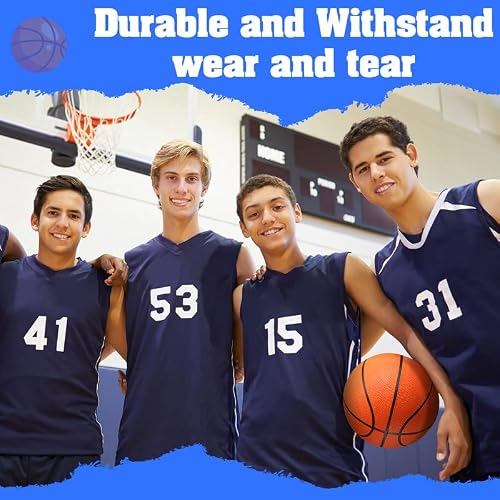 Hungdao 10 Pcs 29.5 Inch Rubber Basketballs Official Size 7 Basketball Training Basket Ball Street Outdoor Bulk Basketball Sport Basketball With Pump Needle Bag For Youth Adult Basketball Games Match #TOP6