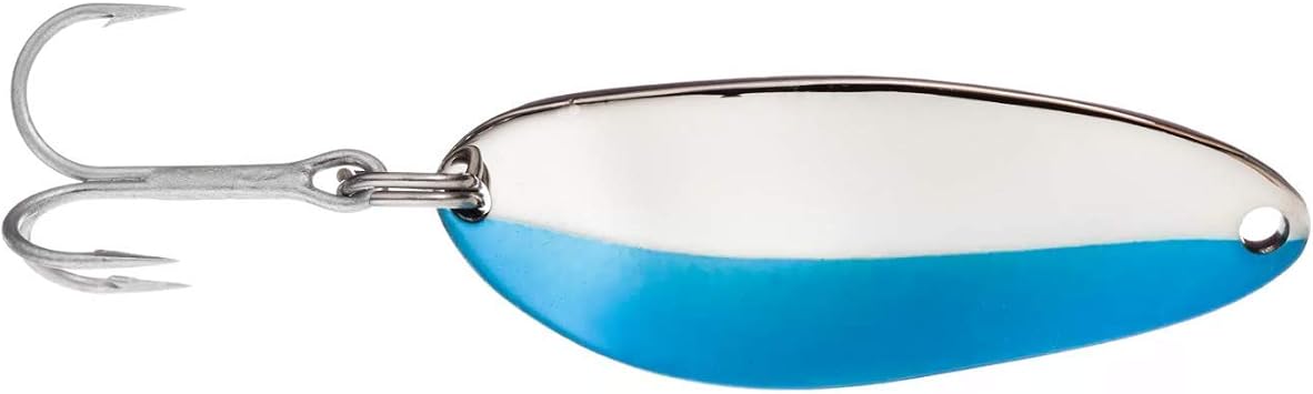 Acme Little Cleo Spoon, 1/16-Ounce, Nickel/Neon Blue