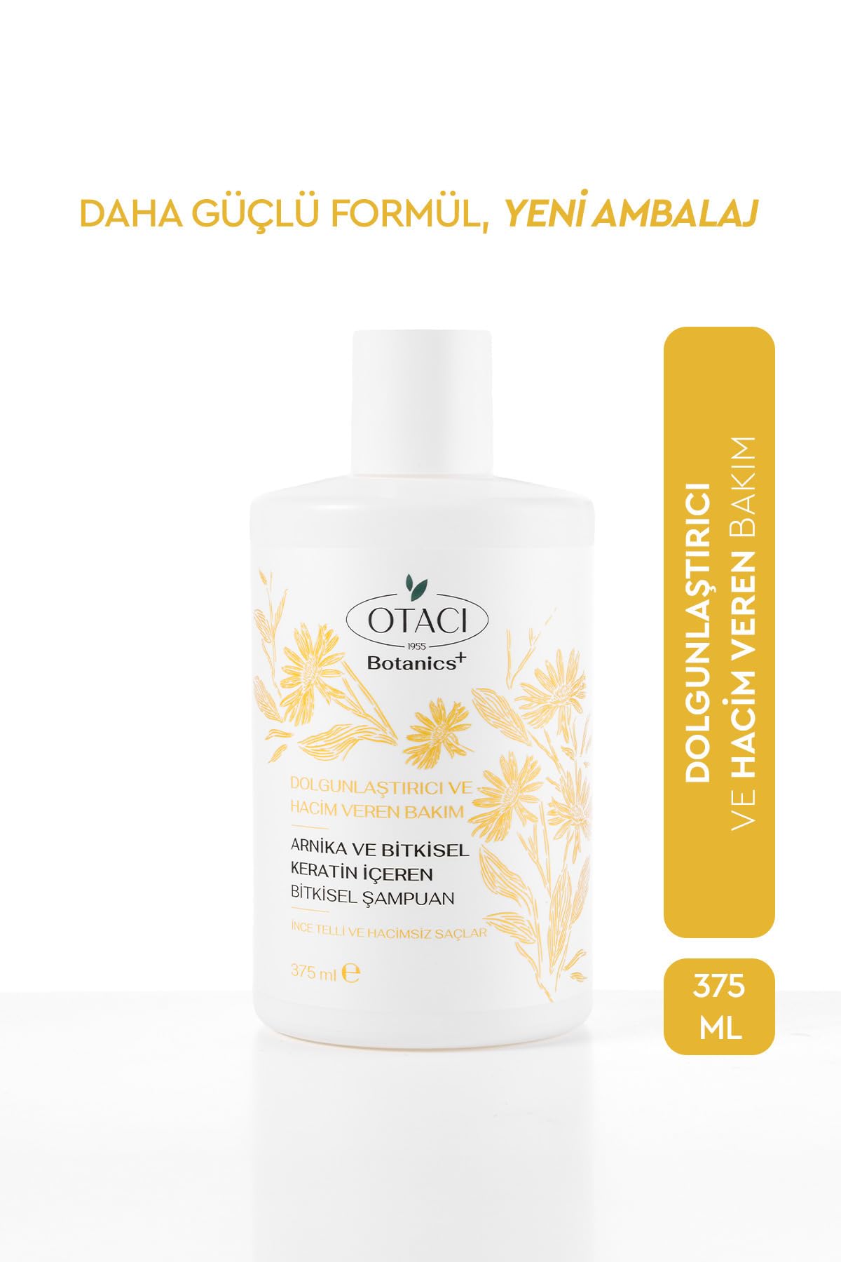 Otacı Botanics Dolgunluk & Hacim Veren Bakım - Arnika ve Bitkisel Keratin İçeren Bitkisel Şampuan
