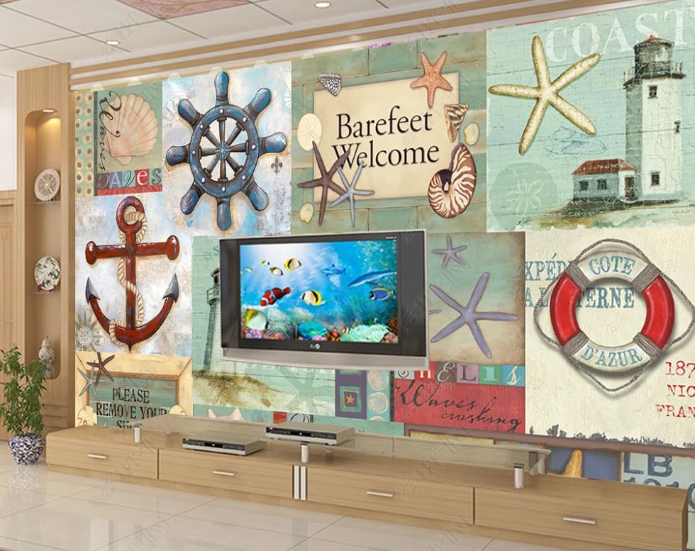 Papier peint intissé navigation poster mural haut de gamme 150x105cm pour restaurant