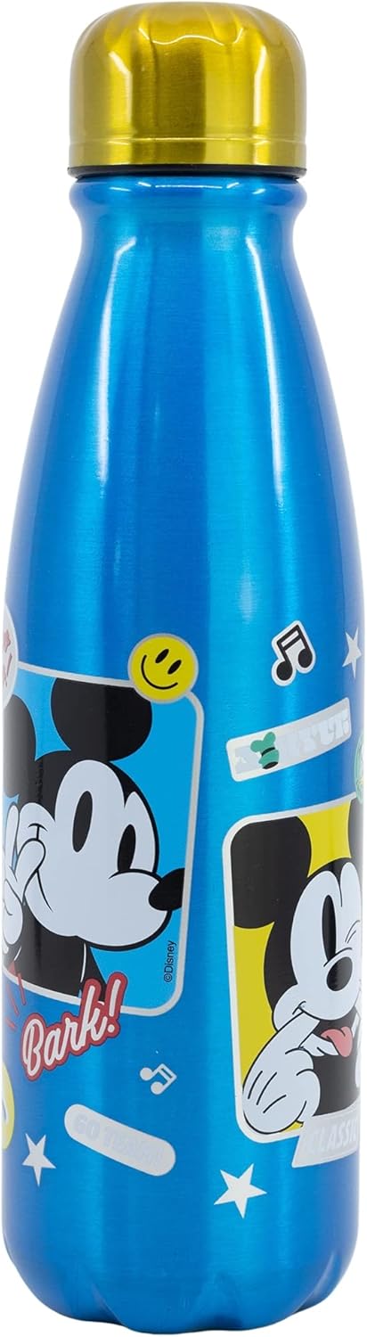 Stor 600 ml Children's Aluminium Bottle Mickey Mouse Fun Tastic