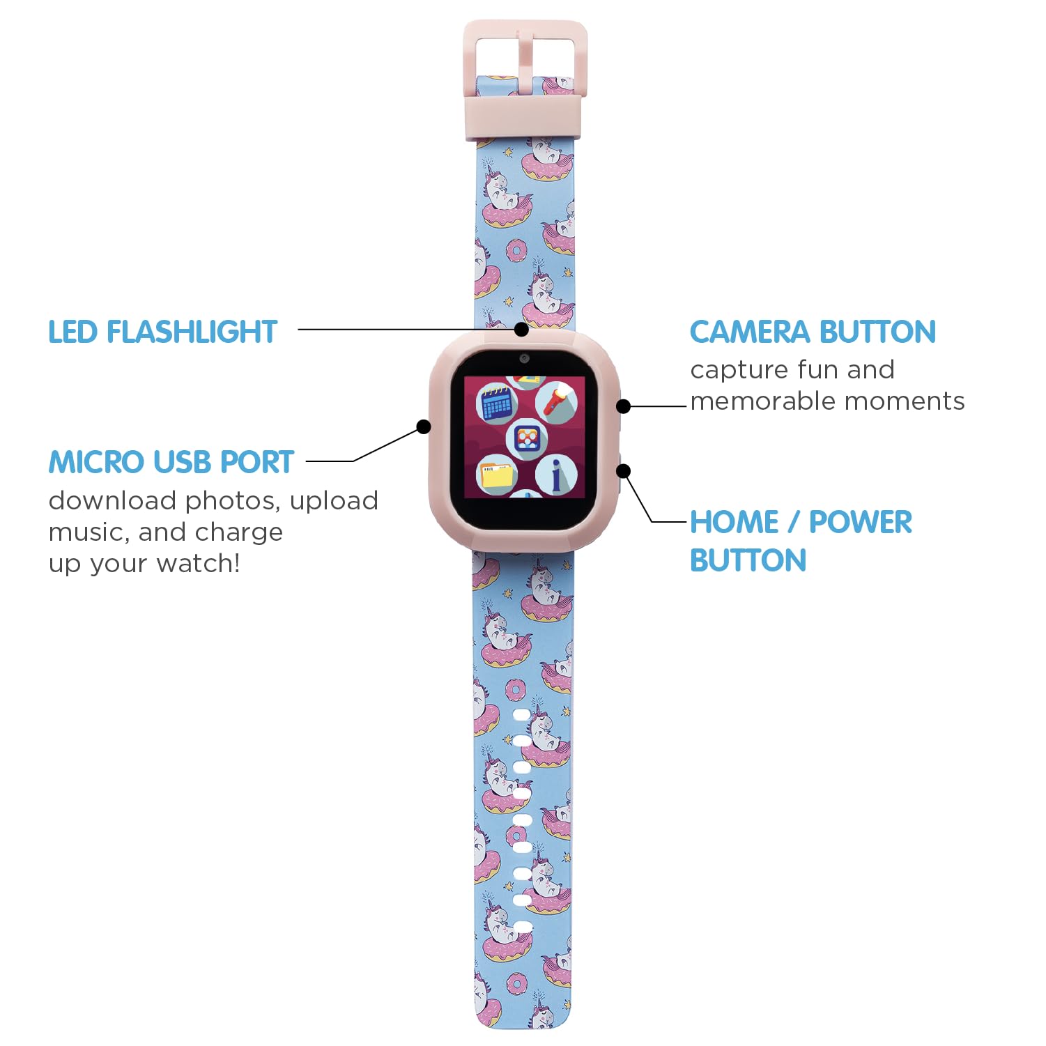 Buy PlayZoom Kids Smartwatch with Bluetooth Headphone Set Fun