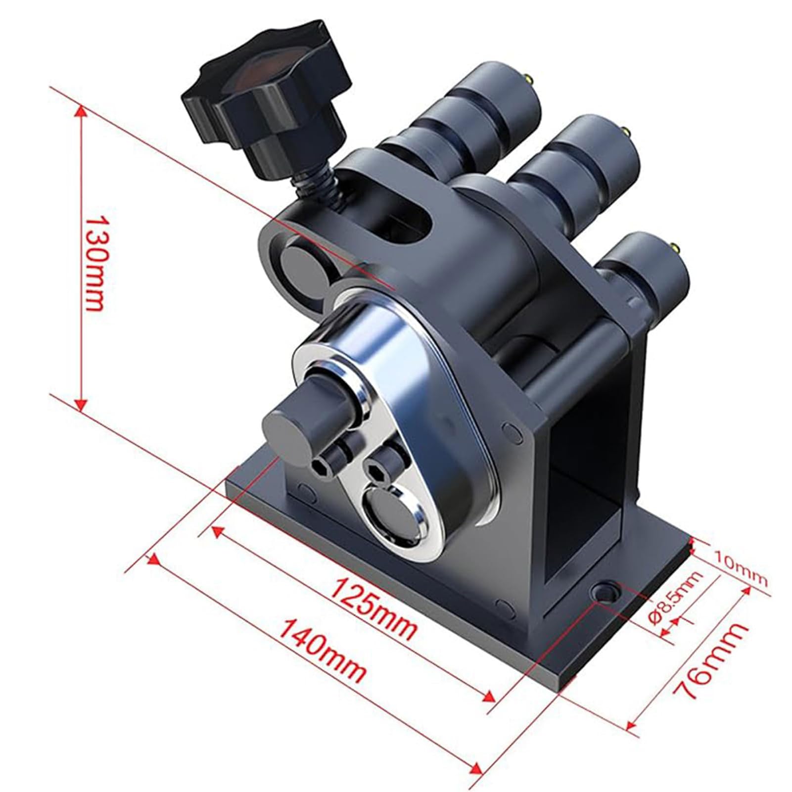 Cintreuse manuelle à anneaux pour tubes en acier, diamètre du rouleau réglable 32 mm, longueur de la poignée 300 mm pour projets de travail des métaux et de fabrication