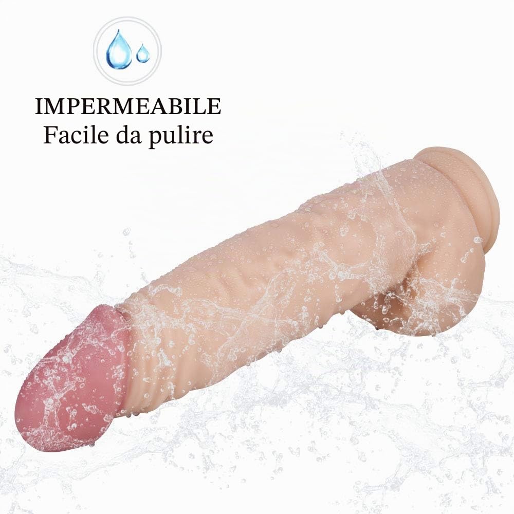 Dildo anale gigante realistico da 39 cm, in morbido silicone a doppia densità, con potente ventosa, grande dildo XXL, giocattolo sessuale spesso, adatto per donne/uomini/coppie
