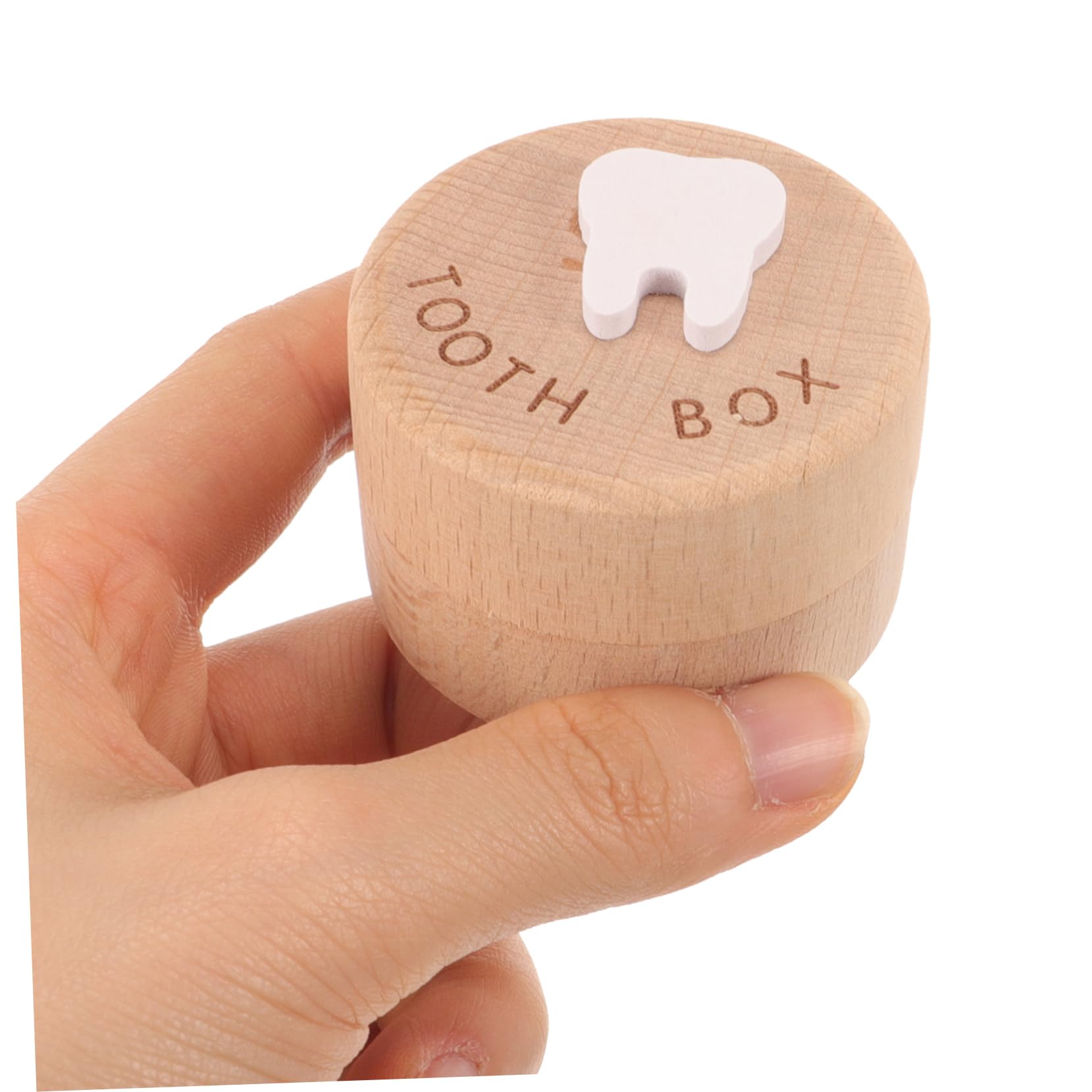 Levemolo Baby Changing Teeth Saver Boys and Girls Teeth Storage Container Wooden