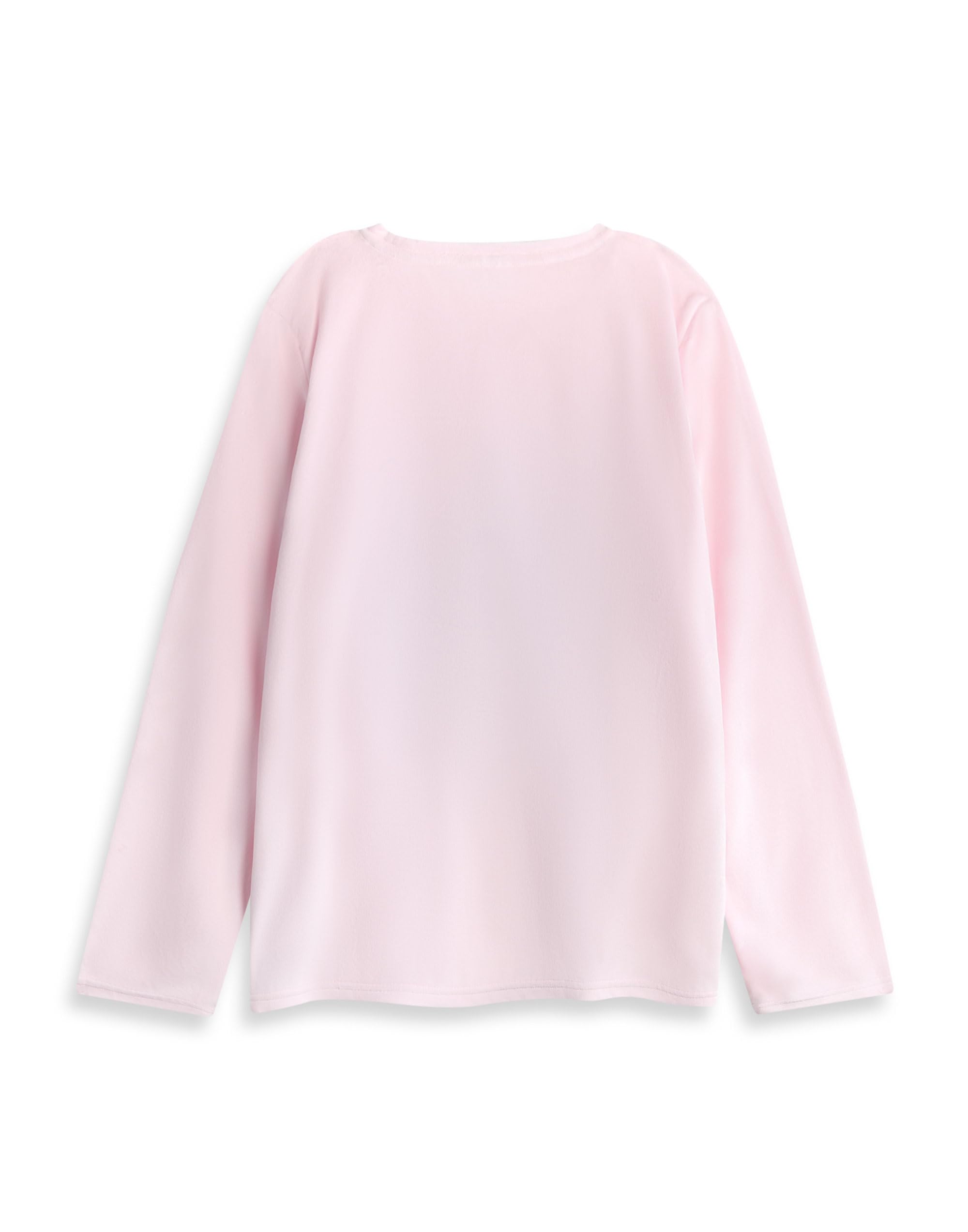 Disney Pigiama da Donna in Pile di Velluto Lilo & Stitch, a Maniche Lunghe, Rosa | Pigiama con Stampa dei Personaggi dei Cartoni Animati | Comodo Abbigliamento da Notte | Merchandising