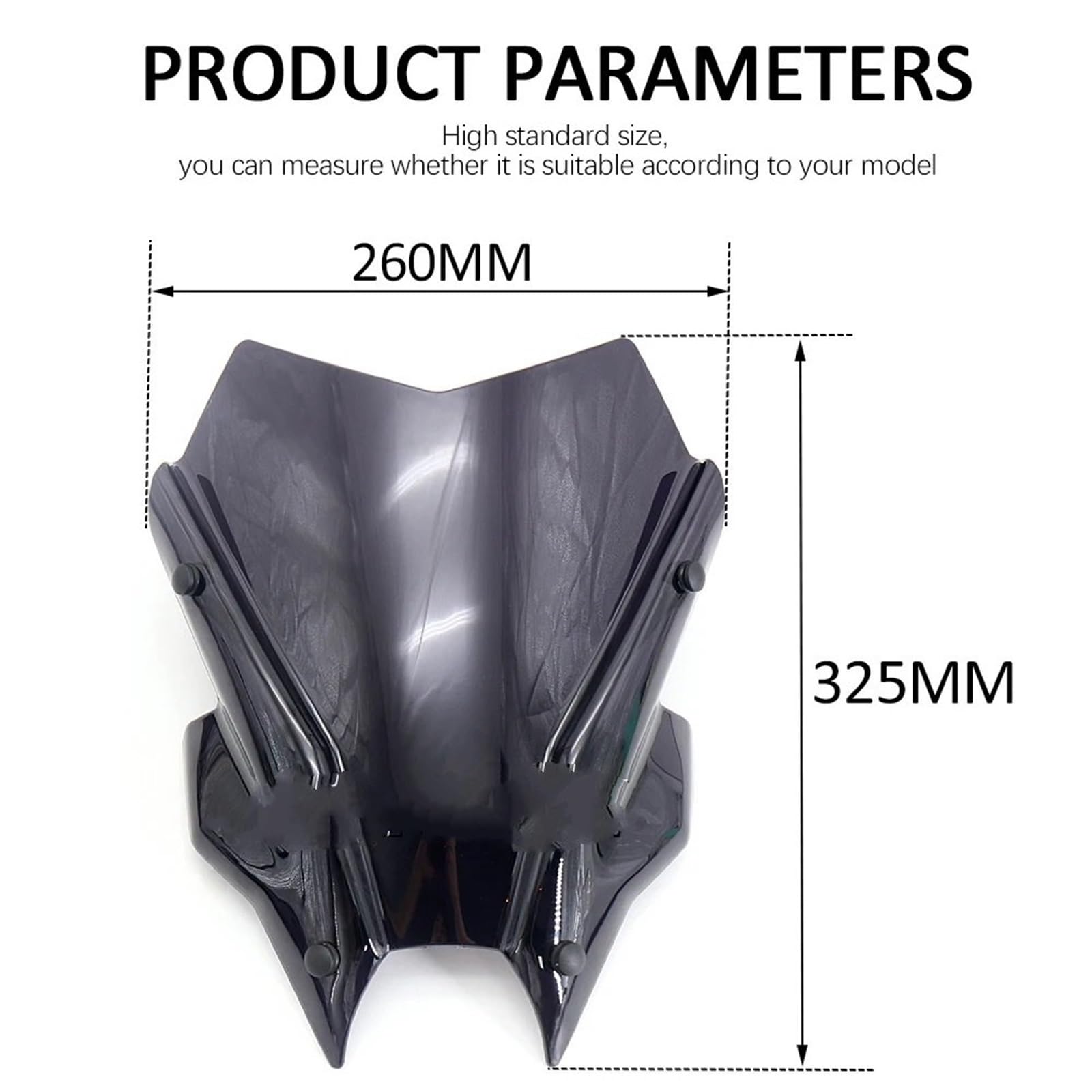 Parabrezza Moto Spoiler Adatto per YAMAHA MT-09 FZ-09 MT 09 FZ 09 MT09 FZ09 2021 2022 Accessori per moto Parabrezza sportivo(Transparent)