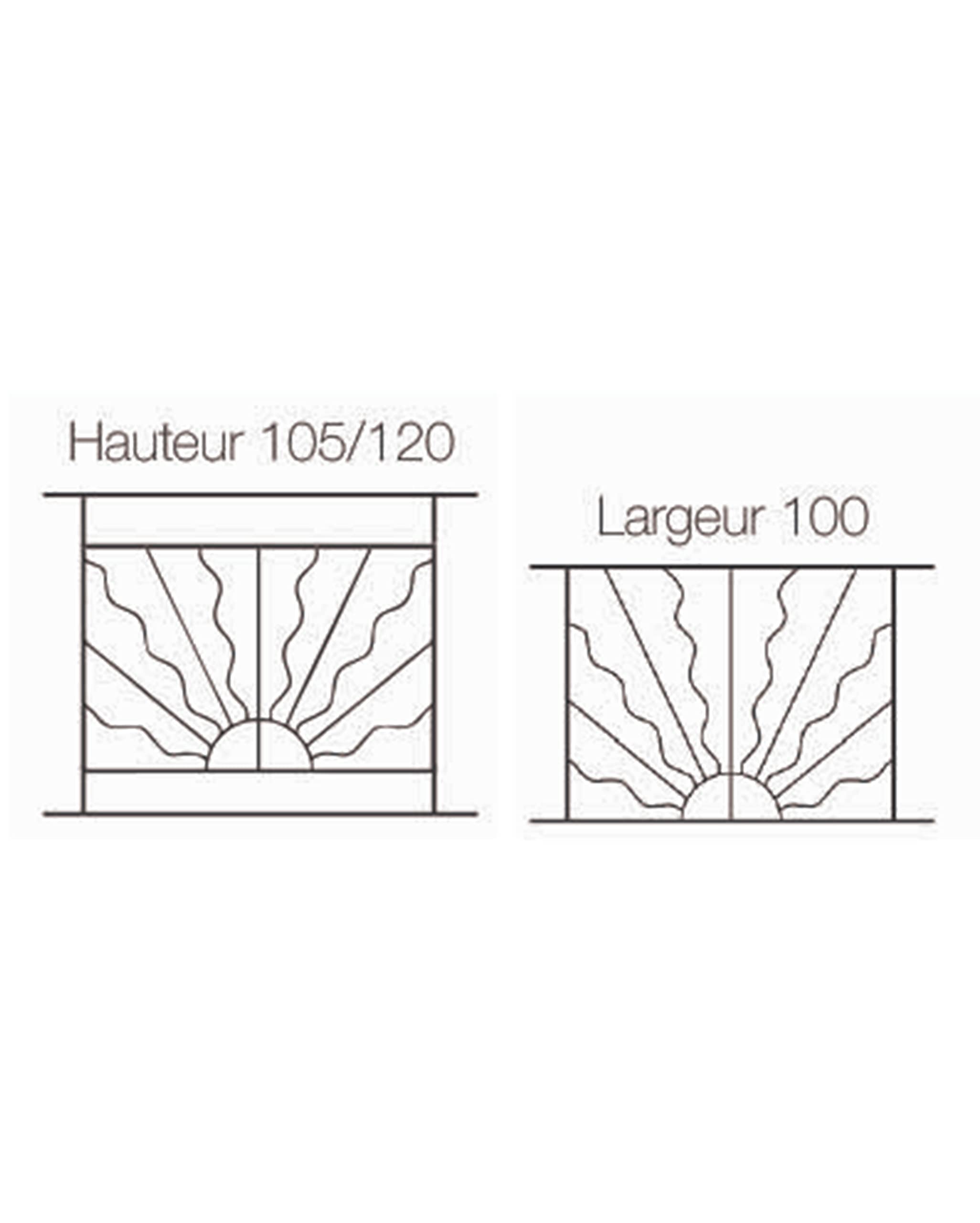 Grille de Defense Estivale pour Fenetre H= 115 cm x L= 160 cm (côte tableau)