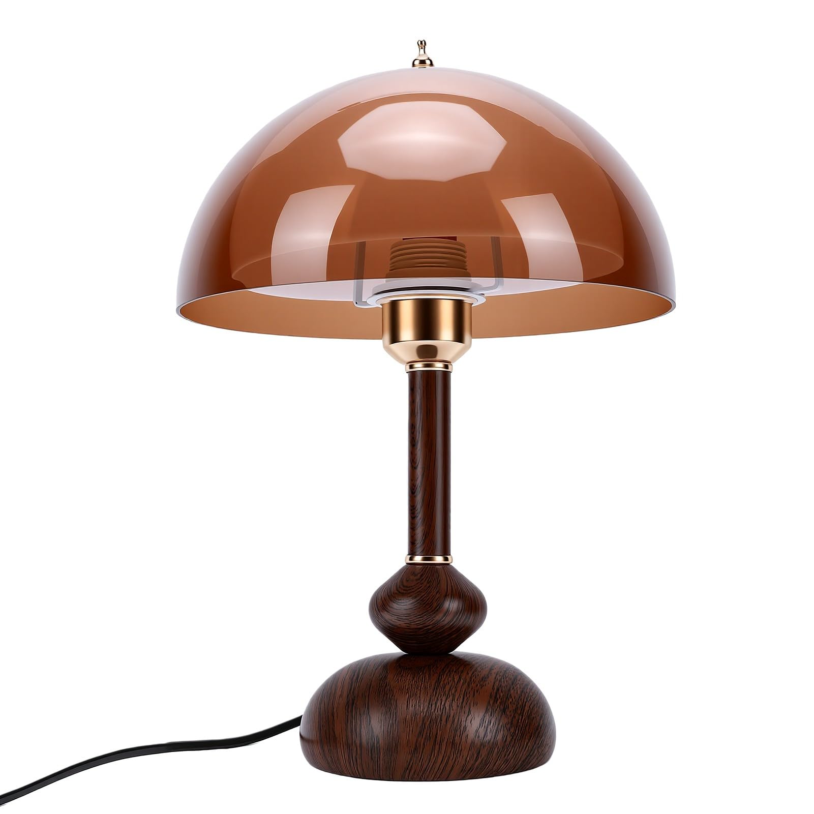 TOPINCN Lampada da Tavolo Vintage, Luce da Comodino Stile Nordico con 3