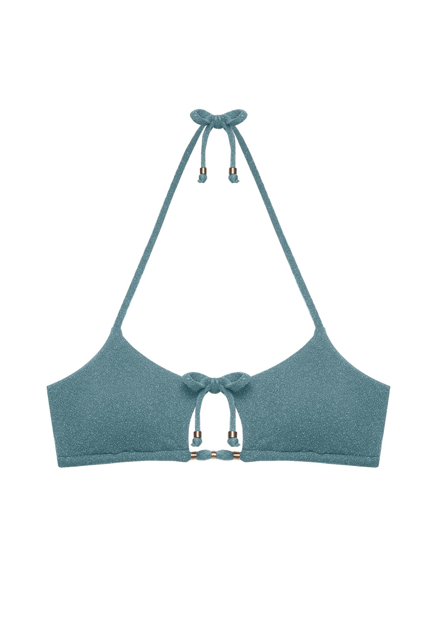 YAMAMAY - Bikini Parte Alta, Modello Bralette Senza Ferretto, Imbottitura Removibile, Donna, Soraya, Verde Salvia, monocromo